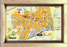 De kaart van de gemeente Wehl