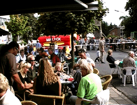 terrasjes in overvloede in Wehl